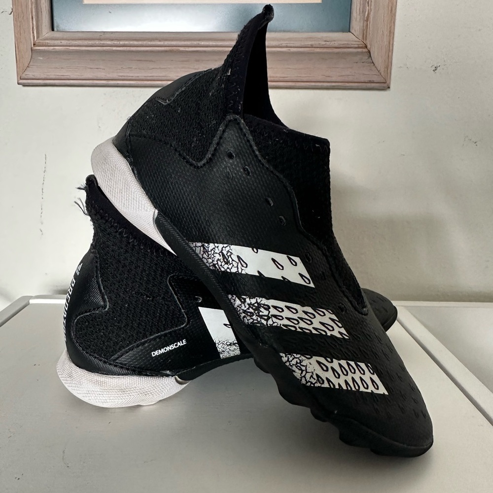 Adidas Black and White Turfs